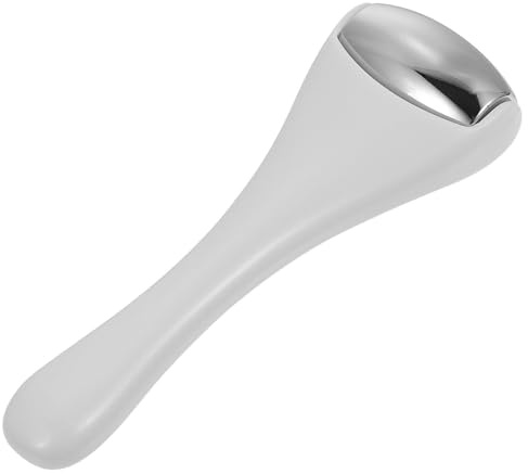 OFFIGAM Massaggiatore Viso Asta Lunga e Rullo Ghiaccio, Dispositivo per Massaggio Occhi e Riduzione Borse, per Uso Serale e Cura Personale