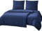 RUIKASI Bettwäsche 135x200 4teilig Blau - Marine Mikrofaser Bettwäsche-Sets Oeko-TEX, 2 Bettbezüge 135x200cm + 2 Kissenbezüge 80x80cm mit Reißverschluss, Weich und Bügelfrei