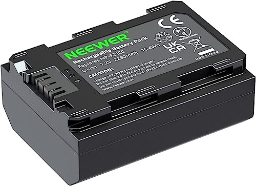 NEEWER Replacement Battery for Sony NP-FZ100, Compatible with Sony ZV-E10II A9III A7CII ZV-E1 A7III A7IV FX3 FX30 A6700 A1 A7C A7CR A7RIV A7RV A7SIII A9II Cameras, Rechargeable Li-ion Battery 2280mAh