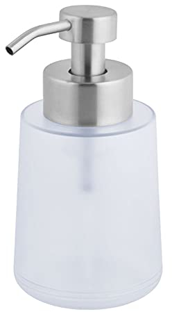 Seifenspender Plastik Edelstahl Pumpe Spülmittelspender Flüssigseifenspender Seifenspender für Badezimmer Küchenspüle Office Hotel für Spülmittel Handseife Duschgel 450ML