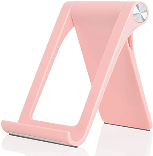 Giftorld Supporto per telefono multi-angolo, regolabile, per iPhone 17 16 15 14 13 12 11 Pro Max XS XR 8 Plus 6 7 Samsung Galaxy S22 Android Smartphone (rosa)