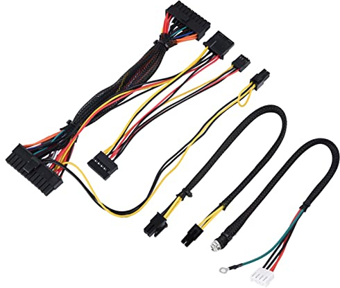Topiky Module d'alimentation PC, Entrée d'alimentation 300 W CC pour PC 12V avec Module d'alimentation de Connexion/AUX/SATA à 24 Broches adapté aux Cas Mini-ITX