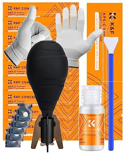 Minadax KF Sensor Reinigungs Set APS-C 10x 16mm Swabs inkl. Filter
