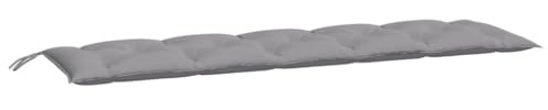 vidaXL Gartenbank-Auflagen 2 STK. Grau 180x50x7 cm Oxford-Gewebe