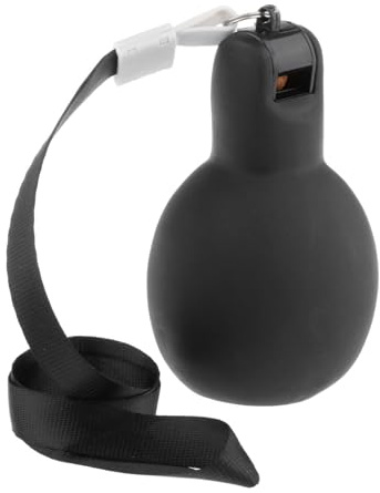 MagiDeal Silbatos de Mano Silbatos Deportivos con Cordones Silbatos manuales ruidosos para Exteriores Silbatos para Entrenadores para Baloncesto en casa y, Negro