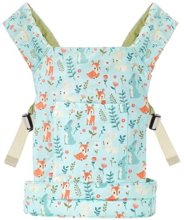 Lictin Portabebés para Muñecas, Muñeca Transporte Doll Carrier Delantera y Trasera de Bebé de Algodón para Niños, Accesorios para Muñecos Bebé,Portamuñecas ajustable para muñecas de 14 a 24 pulgadas