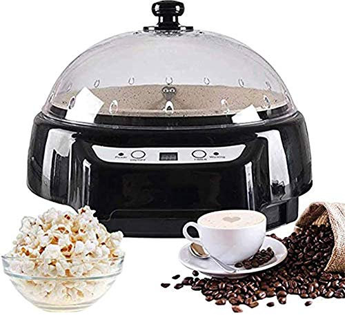 IUBGFTO Home Coffee Roaster Machine Household Baking Machine Electric Coffee Bean Roaster Timing Temperature Adjustable Suitable for Baking Coffee, Raw Beans, Tea, Grains and Sesame,White