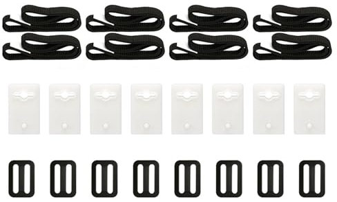 THINCAN Swimming Pool Covers Reel Set Pool Solar Covers Roller Attachment Strap Clip Solar Covers Reel Attachment Kits Enduring