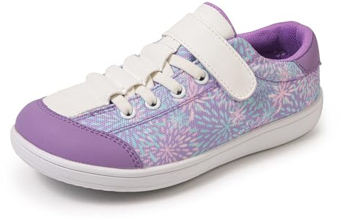 AONEGOLD Kinder Barfußschuhe Jungen Mädchen Breite Minimalistische Sneaker Atmungsaktiv Leicht Wanderschuhe Outdoor Barfuss rutschfest Traillaufschuhe (Violett,30)
