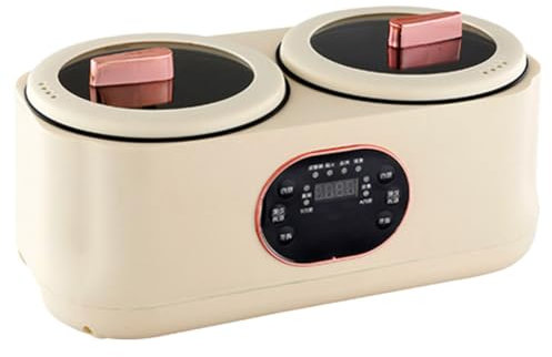 Mijoteuse automatique avec écran tactile intelligent, double commande multifonction pour 8 heures de conservation de la chaleur, parfait pour le camping et les aventures en plein air