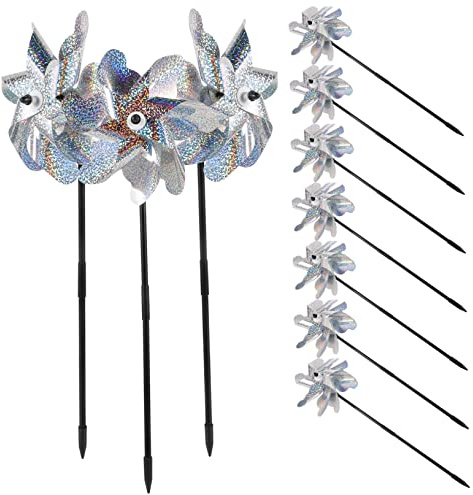 TOYANDONA 10pièces Moulins à Vent pour Jardin et Pelouse Girouette Décorative Girouette de Jardin pour Terrasse
