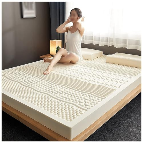 100% Natural Latex Mattress,3 Inch Topper CollectioThe,Compression And No Deformation,Honeycomb Pore Ventilation,Soft And Comfortable,3in,80x190cm(31.5x75in)