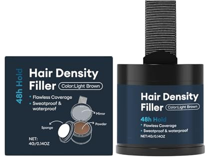 Haaransatz-Puder, Instant Density Boost, 4,14 X 4,42 Cm, Ansatz-Cover-Up-Puder, Abdeckung Grauer Haare, Reisefreundliches, Kompaktes Design, Für Männer Und Frauen
