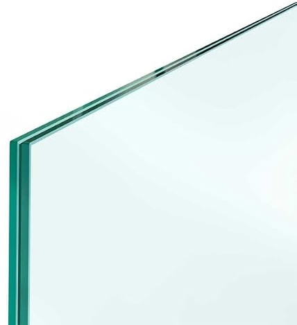 Cristal Laminado de Seguridad a Medida Rectangular | Transparente | Cantos Pulidos | Vidrio Laminado. Medidas: Tra - 5+5.1 mm - 140x40