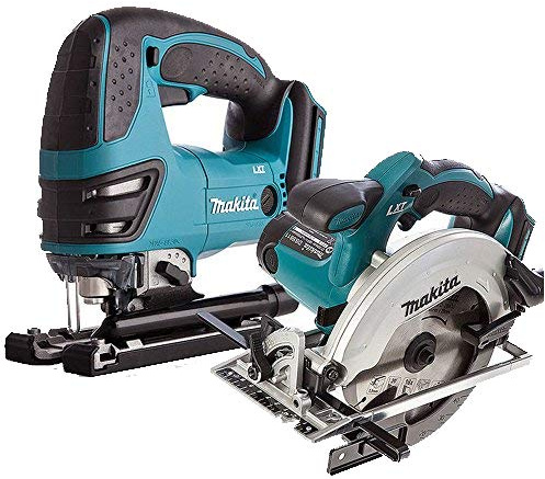 Makita DSS611Z 18v Cordless LXT Lithium Ion Circular Saw & DJV180Z 18v LXT Jigsaw Body Only
