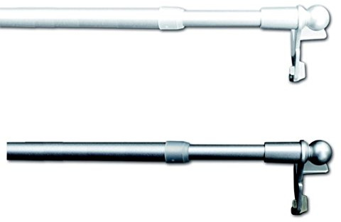 CG-Sonnenschutz Klemmstange Easy weiß ausziehbar 30-40cm, 40-60cm, 60-80cm, 80-100cm, 100-130cm, ohne Bohren Vitrage zum Klemmen Klemmstange (80-100 cm)