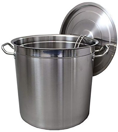 HOOZ Gastronomie Kochtopf Suppentopf - 15 bis 270 Liter Edelstahl Kochtöpfe - ideal geeignet für alle Herdarten & große Küchen - Gastro Topfset (20L)