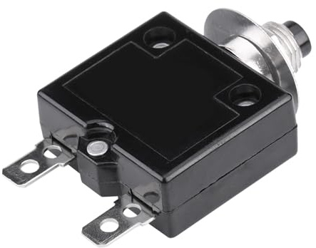 EVGATSAUTO Interruttore automatico, interruttore termico a ripristino manuale Interruttore di protezione sovraccarico di corrente 5A/8A/10A/15A/18A/20A/30A (opzionale)(15A)
