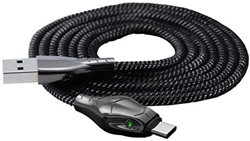 Cable Chargeur Ultra Rapide 2m Type C Cobra pour Sony Xperia L4 Smartphone Android Very Fast Charge 5A (Noir)
