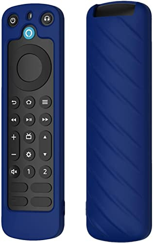 Custodia per telecomando in silicone morbido compatibile per telecomando vocale Alexa Pro, custodia protettiva antiurto facile da tenere antiscivolo per dispositivi telecomando Alexa 2022