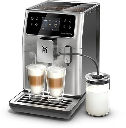 WMF Perfection 680 Kaffeevollautomat mit Milchsystem, 21 Getränkespezialitäten, Double Thermoblock, Edelstahl-Mahlwerk, Nutzerprofil, 0,6l Milchbehälter, Wifi, TÜV Hygienezertifikat