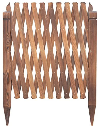 ZHEYANG Staccionata in Legno per Giardino Bassa Recinzione per la Sicurezza degli Animali Domestici per la Decorazione 0729(Color:A,Size:160x110cm)