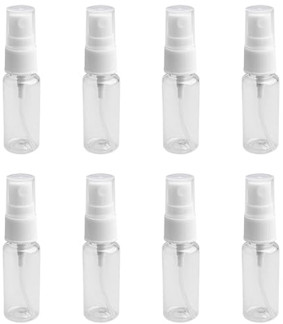 SYEYCW 8 Pièces Flacon Spray Vide, 20 ml Flacon Vaporisateur, Vaporisateur Plastique, Bouteille Spray Vide Transparent, Spray Sous-Bouteilles de Cosmétiques pour Voyages, Huiles Essentielles, Parfums