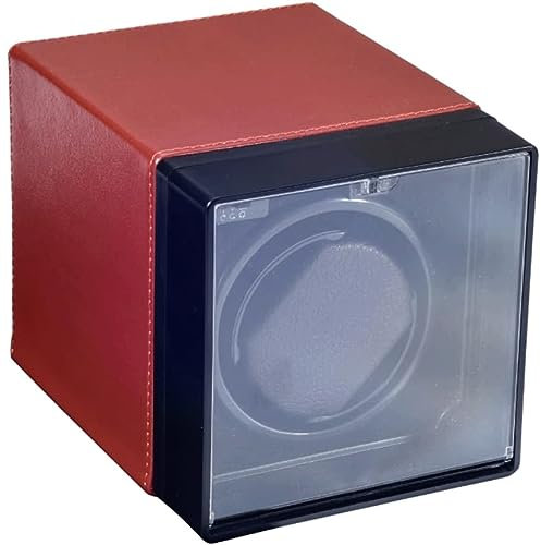 HJDQMDHA Uhrenkoffer Einzeluhr-Aufbewahrungskoffer, rotierende Uhren-Display-Box, leiser Uhrengehäuse-Halter, automatisches Uhrengehäuse Uhrenaufbewahrung