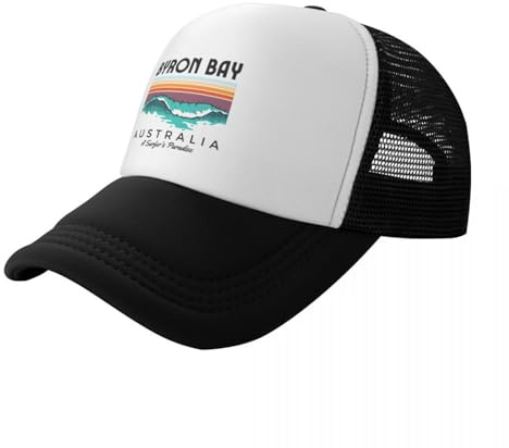 Casquette de Baseball Unisexe et à la Mode Byron Bay Australie A Surfer’s Paradise Casquette de Baseball Casquette Casquette Casquette Trucker Chapeau Hip Hop Dames Hommes Sports Cadeaux en Plein air