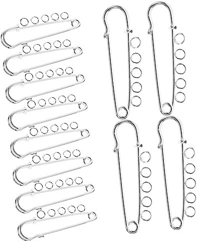 KONTONTY 10 Stück Metall Sicherheitsbroschen Kilt Nadeln Für Schmuckherstellung DIY Handwerksarbeiten