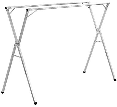 Tendedero Plegable Acero Inoxidable para Interior y Exterior, tendedero expandible para balcón (Doble riel)