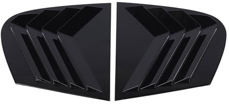 Contraventana Lateral para Ventanilla Trasera, Color Negro Brillante, Resistente a la Intemperie, Construcción Robusta para Serie 1 E87 de 2005 a 2011