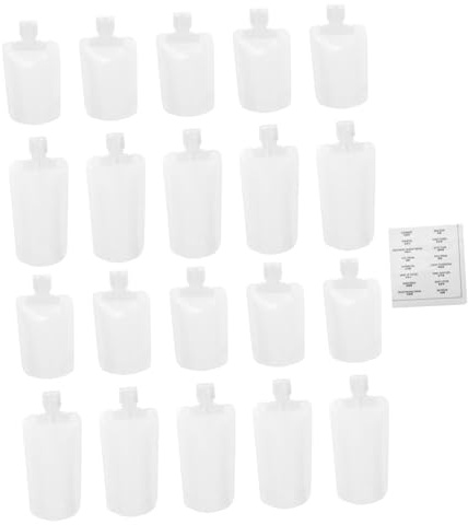 Juego de Bolsas Exprimibles de Pet en Color Claro de 50ml y 100ml