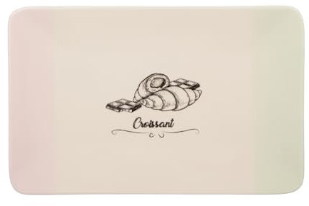 KASANOVA Piatto da portata croissant 31x21 cm in terracotta Cake