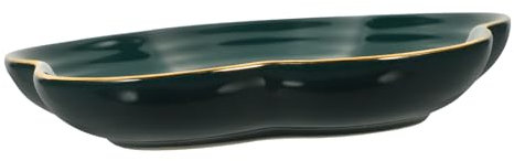 Plateau d'ornement de prune, assiette à bijoux en céramique, assiette de rangement de bijoux, plat à fleurs en céramique, assiettes à dîner, assiette de rangement for clés, plateau à dessert, déjeuner