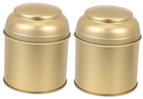 FUNNETOYU 2pezzi Contenitori Per Tè e Alimenti Barattoli Chiusura Per Tè e Snack Design Rosa