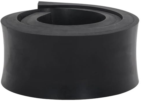AJJHUUKI Bordure en caoutchouc pour chasse-neige pour pelouse et jardin Noir 80 x 8 x 2 cm