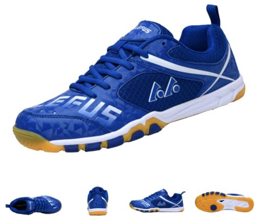clofab Tischtennis-Schuhe Herren Damen Sportschuhe Stadion Ping-Pong-Schuhe Erwachsene Jugend Sportschuhe Wettbewerb mit Sportschuhen Weiße Indoor-Sport leichte Anti-Schlitze