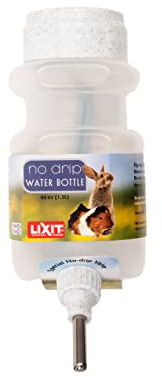 Lixit Top Fill Wasserflaschen für Kaninchen, Frettchen, Hamster, Meerschweinchen, Ratten, Chinchillas und andere Kleintiere (1,2 l, Granit)
