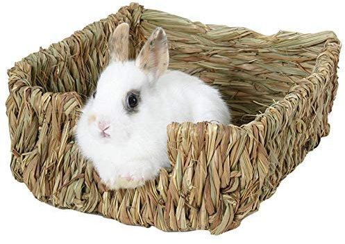 Kleintierhaus, Naturbett und Nest, Tierbett und Spielzeug für Meerschweinchen, Chinchillas und Kaninchen