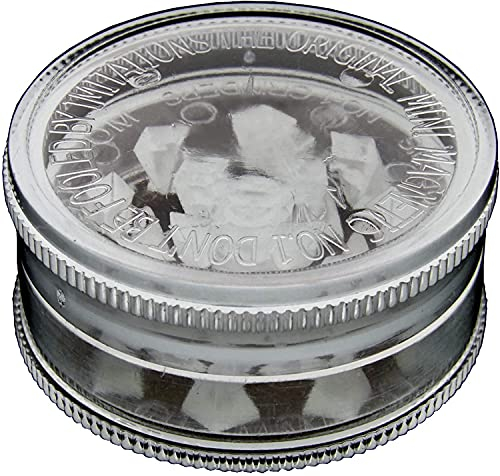 Plastic Herb Grinder 3 Part Mini Magnetic Shark Teeth Assorted Colours, 40mm 3 Piece Herb Grinders, 6 Colours to Choose from, Portable and Pocket Size, Smell Proof Airtight Storage (Black)