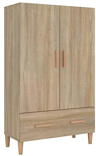 vidaXL Highboard Sideboard Kommode Schrank Anrichte Beistellschrank Mehrzweckschrank Standschrank Wohnzimmer Sonoma-Eiche 70x31x115cm Holzwerkstoff
