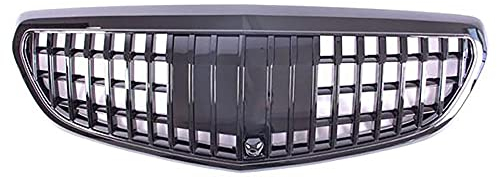Dciustfhe Auto Front Nieren Kühlergrill Grill Stoßstangen, für Mercedes Benz E Class W212 2013 2014 2015 ABS Gitter Doppelsteg Mesh Hood Luftansauggitter Sport Car Zubehör Styling,Black Style