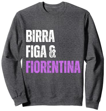 Fiorentina Birra Figa Divertente Sono un Uomo Semplice Viola Felpa