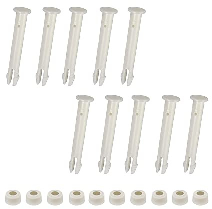 Zueyen Kunststoff-Verbindungsstifte und Gummidichtungen – Ersatz für Schwimmbad-Anschlüsse – für Rahmen und Intex Pool-Ersatzteile (6 cm), 10 Stück