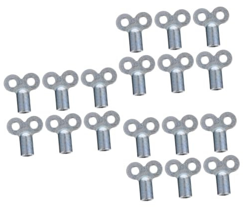 DOITOOL 18pcs Radiator Tail Key Radiator Valve Key for Bleeding Storage Bag Compact and Portable