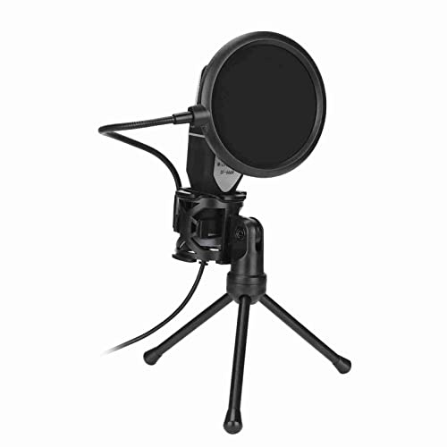 Micrófono USB para Juegos para PC PS5, Micrófono de Condensador USB RGB Micrófono de Chat para Juegos con Rotación de 360 ​​Grados con Soporte para Trípode, para PC Portátil