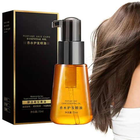 Aceite de Argán,Aceite esencial perfumado para el cuidado del cabello - Aceite capilar hidratante de 50 ml que acondiciona profundamente el cabello, añade alto brillo, antiencrespamiento para Brojaq