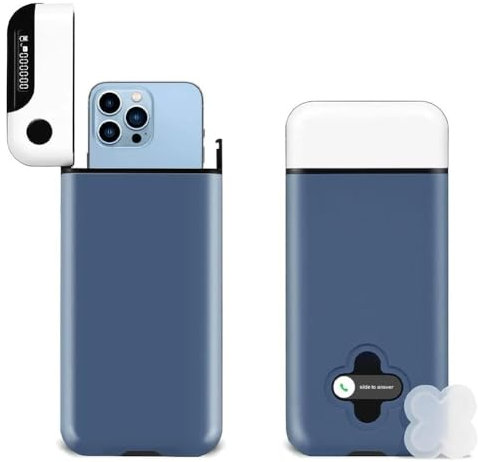 Scatola di blocco del telefono cellulare con timer, scatola di blocco dell'ora portatile, 2024 NUOVA scatola di blocco automatico intelligente per iPhone e telefono Android per ridurre il tempo sullo