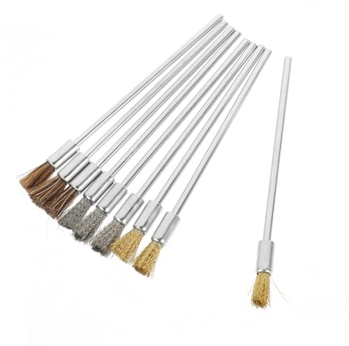 VILLFUL Drahtbürste Für Bohrmaschine Mit Metallbürsten Drahträder Zum Reinigen Und Entgraten Passend Für Bohrschrauber Zum Entfernen Von Rost Und Farbe Metall Und Holz